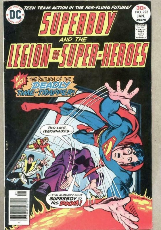 SUPERBOY and the LEGION of SUPER-HEROES #223, VF/NM, Mike Grell, Time, DC, 1977