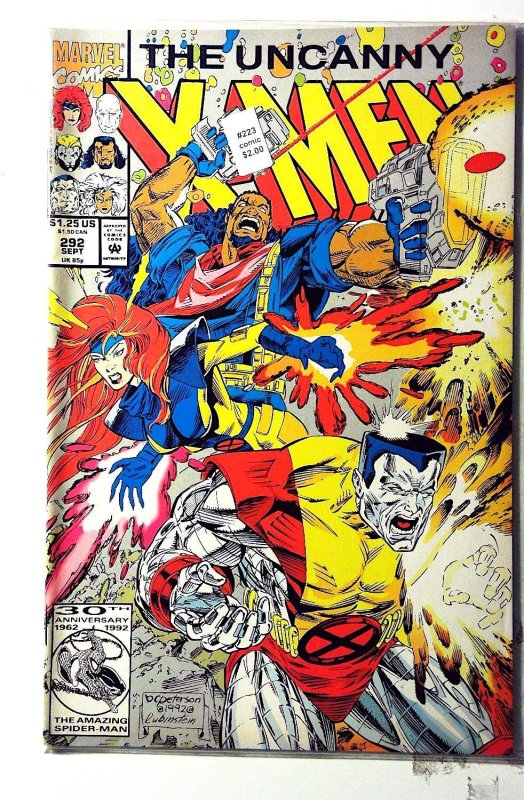 Uncanny X-Men #292 1992 Marvel Bishop Storm Jean Grey Colossus 1st Print Comic