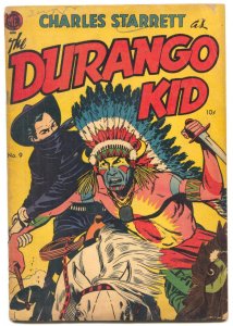 Durango Kid #9 1951- Frazetta story- Charles Starrett Western comic G/VG