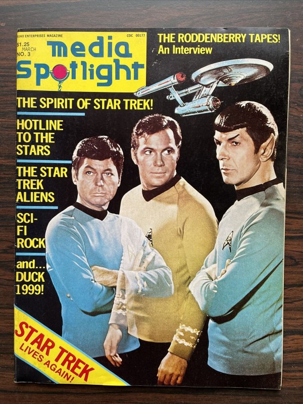 Media Spotlight #3 (Mar 1977 Irjax Enterprises) Star Trek Lives Again