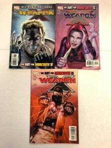 Weapon X #1 2 3 Comic Book Run Set Marvel 2002 The Hunt for Sabretooth