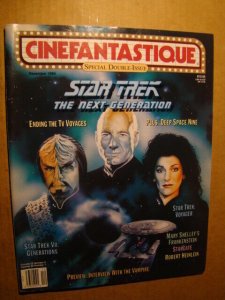 CINEFANTASTIQUE APRIL 1992 STAR TREK EVIL DEAD STEPHEN KING SPOCK NICE COPY