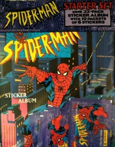 Spider-man Sticker Album Starter Set New Sealed With Stickers Marvel Comics 1995