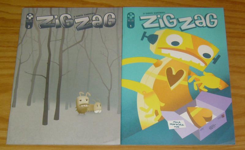 Zig Zag #1-2 VF/NM complete series - j. chris campbell - adhouse books set 2007