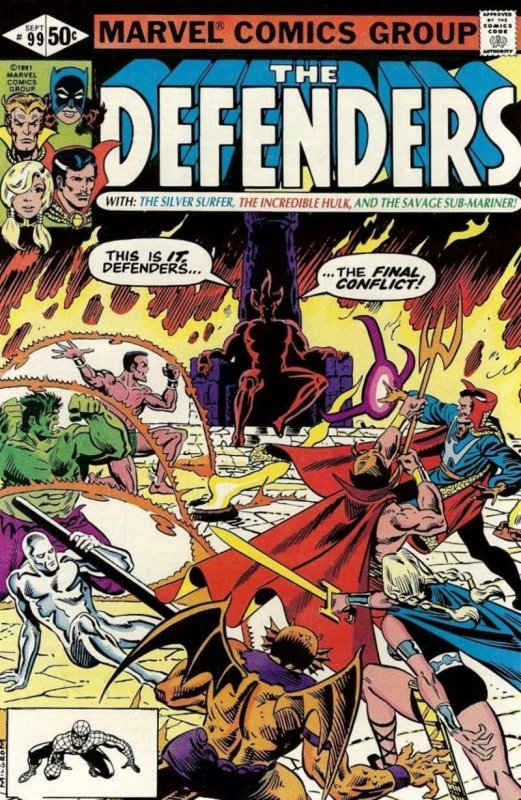 DEFENDERS #99, VF/NM, Dr Strange, Valkyrie, Hulk, Surfer,1972 1981, Son of Satan