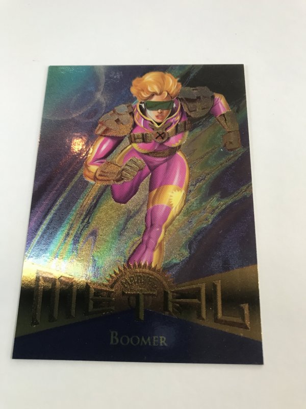 BOOMER #87 card : Marvel Metal 1995 Fleer Chromium; NM/M X-men SPIDER-MAN, base