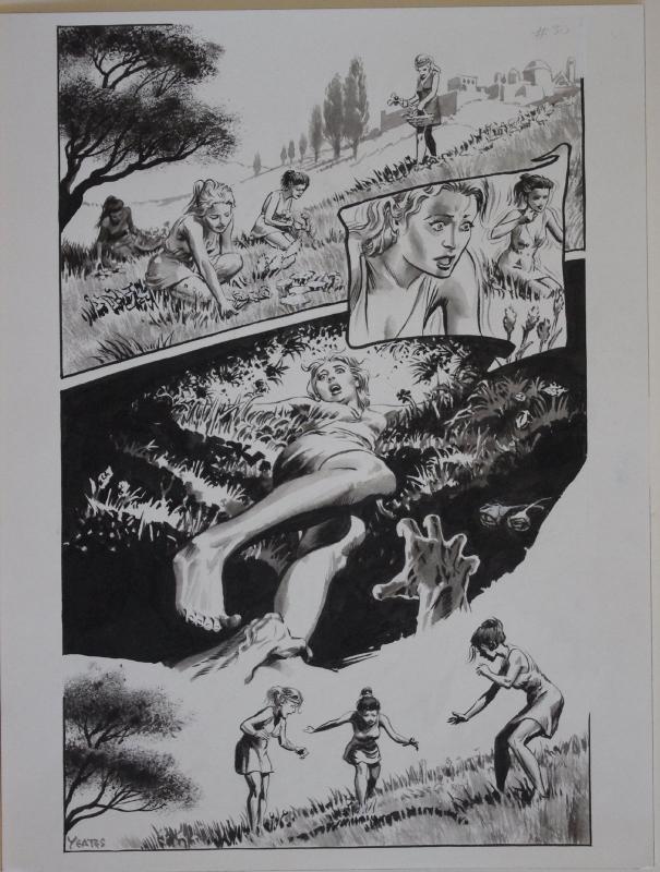 THOMAS YEATES original art, Published, Underworld, 12x 16, Tom, Sign