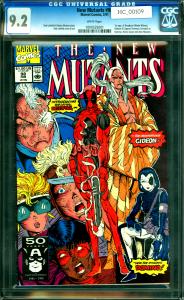 The New Mutants #98 CGC Graded 9.2 1st Appearance of Deadpool