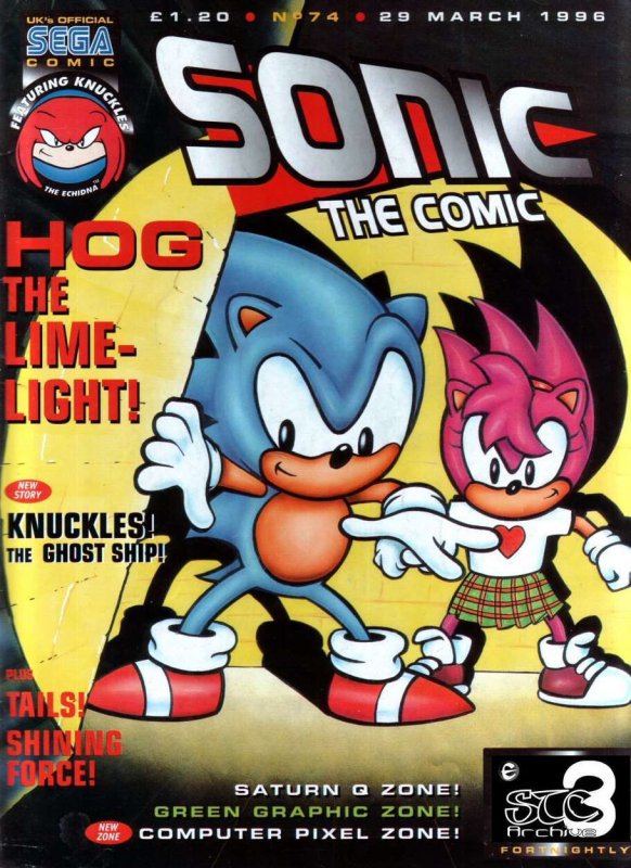 Sonic the Comic #134A FN; Fleetway Quality, Hedgehog with bag tag bonus -  1998