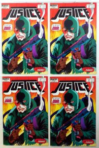 Justice Lot of 4 #23 x4 (1988) Marvel Comics 1st Print Comic Books
