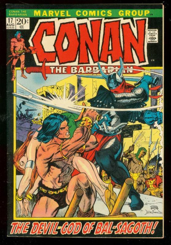 CONAN THE BARBARIAN #17 1972-MARVEL COMICS-very good/fine VG/FN