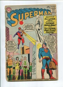 SUPERMAN #168 (GD) *THE FISHERMAN COLLECTION*  ALL-LUTHOR 1964