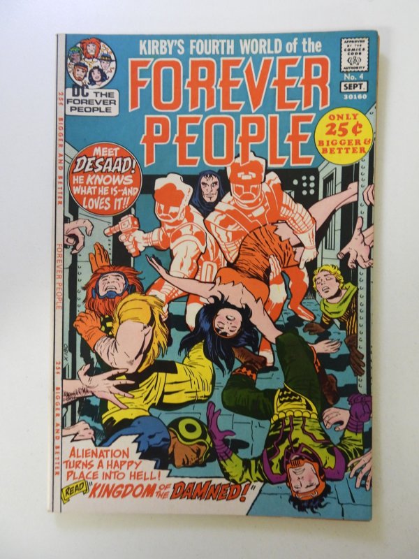 The Forever People #4 (1971) VG+ condition rusty staples