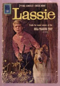 M-G-M'S LASSIE #55 1961-TV PHOTO COVER-DELL-VARIANT- G-