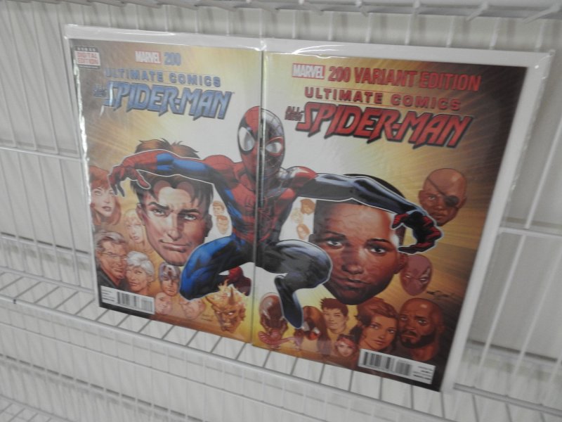Ultimate Comics Spider-Man #200 (2014) W/ Connecting Cover Variant Miles! NM!!