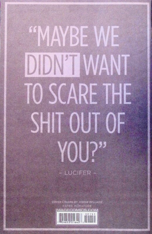 THE WICKED & THE DIVINE Comic 1 — DCBS Variant Cover — 2014 Image Comics VF+ 