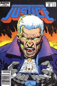 JUSTICE (1986 Series)  (MARVEL) #28 NEWSSTAND Fine Comics Book 