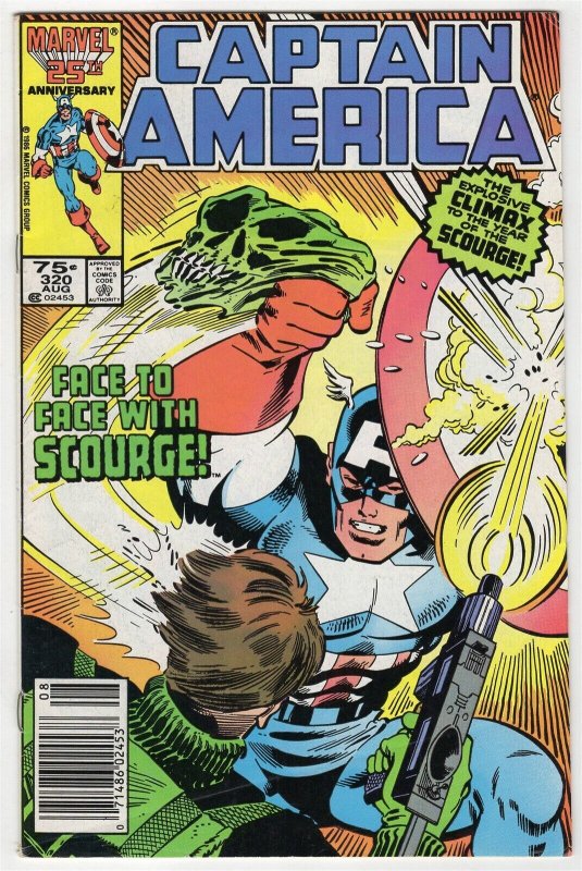 Captain America #320 ORIGINAL Vintage 1986 Marvel Comics