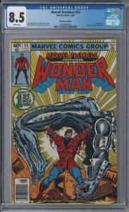 Marvel Premiere 55 CGC 8.5 VF+ WP Newsstand Case 1980 1st Wonder Man Solo ? ?