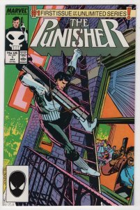 PUNISHER #1, NM- Mike Baron, Janson, 1987, guns, Blood, more Marvel in store