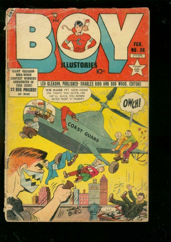 BOY COMICS #86-1952-CHARLES BIRO-IRON JAW-CRIMEBUSTER FR