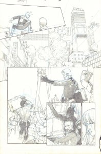 Secret Wars #1 p.8 - Spider-Man, Black Panther, & F4 - 2015 art by Esad Ribic