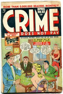 CRIME DOES NOT PAY #62-SWEATING COVER-BILLY THE KID VG