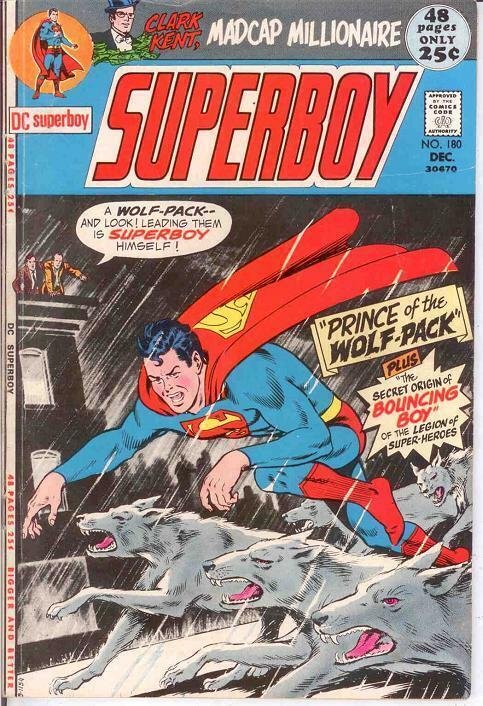 SUPERBOY 180 F-VF LEGION BACK UPS   December 1971 COMICS BOOK