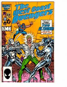 Lot Of 10 West Coast Avengers Marvel Comic Books # 1 2 3 4 5 6 7 87 88 89 J265