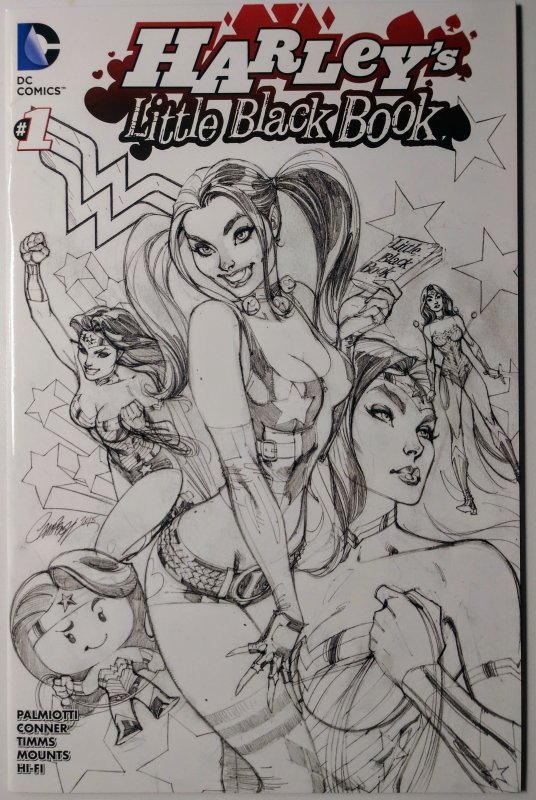 Harley's Little Black Book #1 (9.2, 2016) Campbell Sketch Cover