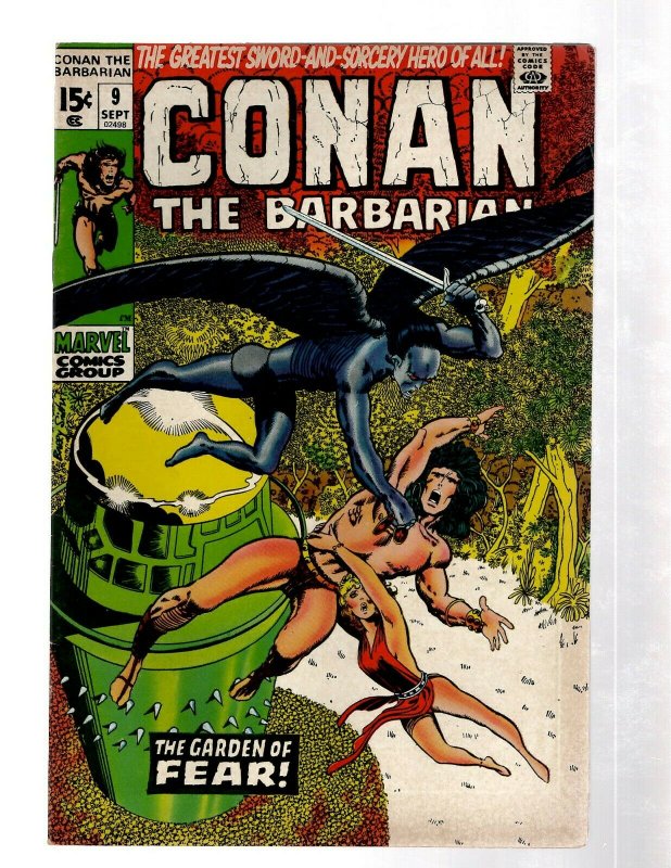 Conan The Barbarian # 9 VF Marvel Comic Book Barry Smith Red Sonja Kull J460