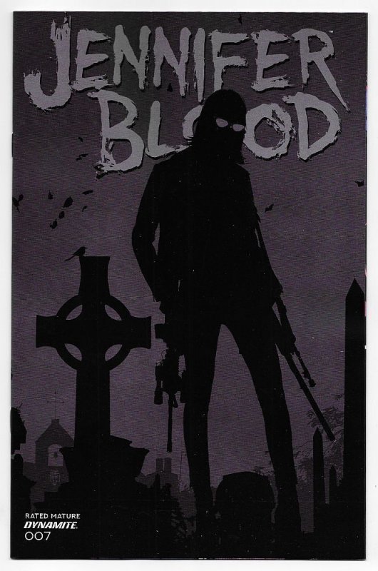 Jennifer Blood #7 Cvr F Bradstreet 1:10 B&W Variant (Dynamite, 2022) NM 