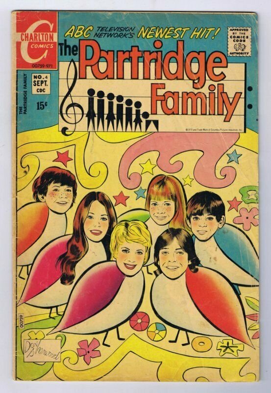 Partridge Family #4 ORIGINAL Vintage 1971 Charlton Comics Shirley Jones