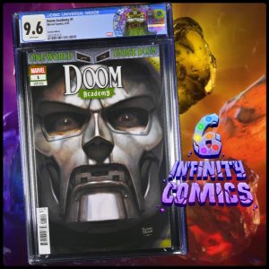 DOOM ACADEMY #1 CGC 9.6 ? RYAN BROWN VARIANT 2025 CUSTOM DR DOOM LABEL