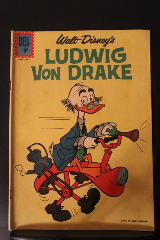 Ludwig Von Drake #2 (1962) High-Grade VF/NM Bycycle cover Utah CERT Wow!