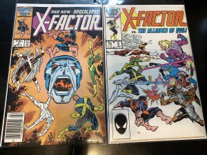 X-Factor books #5 and 6  (1986)1st app of apocolypse nice grade
