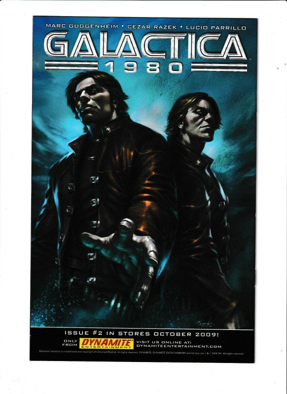 Galactica 1980 #1 NM- 9.2 Dynamite Comics Battlestar Apollo Starbuck Cylons 2008