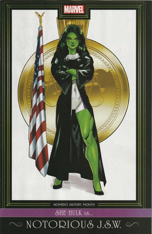 She-Hulk # 3 Women's History Variant Cover NM Marvel [D4] 