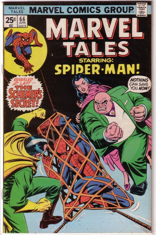 Marvel Tales (vol. 2, 1964) # 66 VG Spider-Man (rep. ASM 85) Kingpin