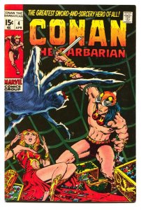 Conan The Barbarian #4 - 1971 - Marvel - VF/NM - comic book
