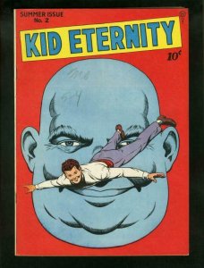 KID ETERNITY #2 1946-HIGH GRADE SUPER HERO-RARE-QUALITY VF