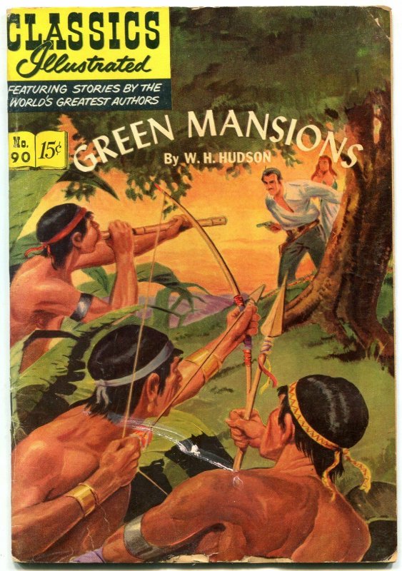 Classics Illustrated  #90 HRN 89-Green Mansions by W.H. Hudson -vg 