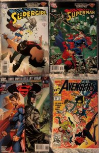 Lot of 4 Comics (See Description) Supergirl, Superman, Superman/Batman, Avengers