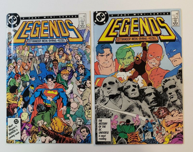 Legends #1-6 Complete Set 1986 1ST New Suicide Squad, 1ST Amanda Waller VF/NM