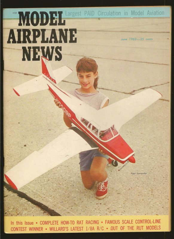 Model Airplane News June 1962 Piper Comanche Cover