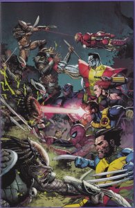 PREDATOR KILLS THE MARVEL UNIVERSE #2 MARVEL 1:100 LEINIL YU VIRGIN VARIANT NM