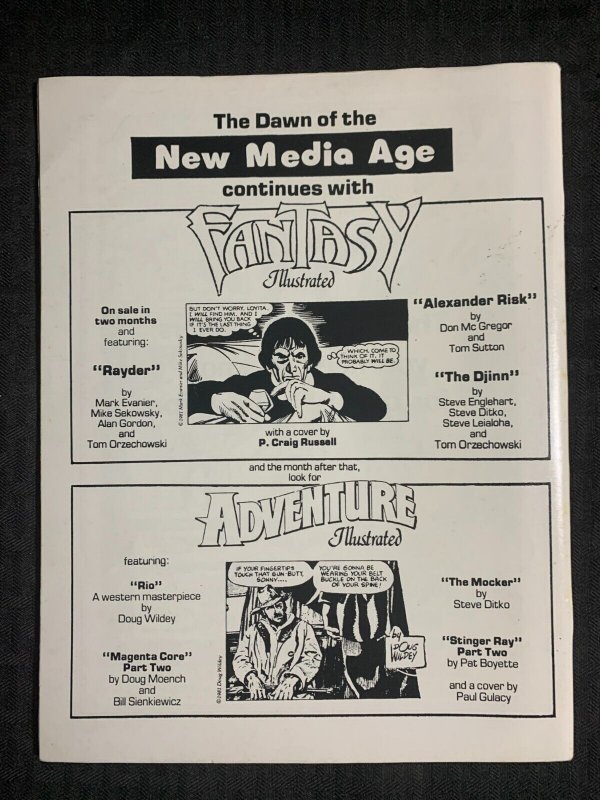 1981 ADVENTURE ILLUSTRATED Magazine #1 FN+ 6.5 Bill Sienkiewicz / Don Heck