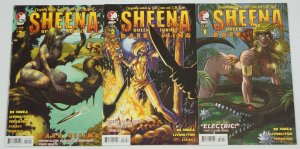 Sheena, Queen of the Jungle - Dark Rising #1-3 VF/NM complete series B VARIANTS 