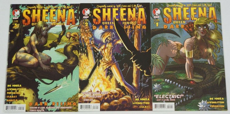 Sheena, Queen of the Jungle - Dark Rising #1-3 VF/NM complete series B VARIANTS 