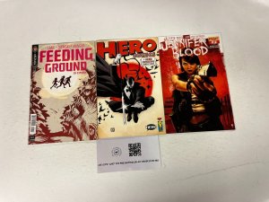 3 Comics Jennifer Blood 2 Feeding Ground 1 Hero Comics 41 JW17
